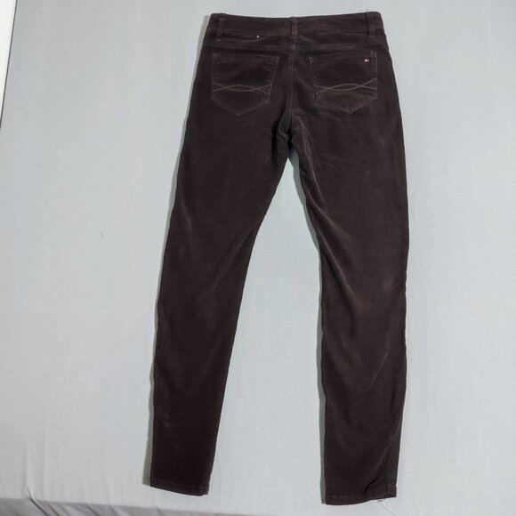 Tommy Hilfiger Corduroy Pants woman's size 6 dark brown colour - Picture 3 of 14